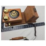 Wall Mount Wooden Telephone