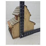 Handcrafted Multi-Entrance Wooden Birdhouse