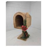 Rustic Wooden Holiday Mailbox Display