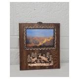 Decorative Grand Canyon Photo Frame with Deer Scene