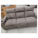 Macys Greymel Fabric Power Reclining Sofa W/Wireless Charger Online Retail: $1999