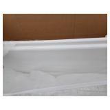 Yorkshire Crisp White Fireclay 30 in. Single Bowl Farmhouse Apron Workstation Kitchen Sink with Accessories- Retail: $399