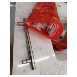 Doveton 60 in. Double Sink Freestanding Weathered Tan Bath Vanity with White Engineered Marble Top- Retail: $899