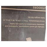 6 Foot Color-Treated Wood Deluxe Picnic Table Kit