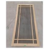 Unique Home Designs 36 in. x 80 in. Durango Unfinished Pine Outswing Wood Hinged Screen Door