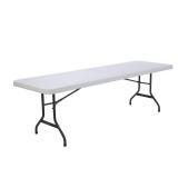 Lifetime 8-Foot Commercial Folding Table White, 22980