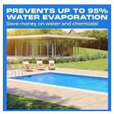 Solar Pool Cover for Rectangular Pool by Yankee | Sapphire Series Solar Cover for Inground Pool | 16x32 ft | Keep Water Warm and Prevent Its Loss | Weatherproof Pool Solar Blanket