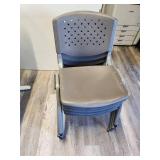 Lot of 5 Stackable Office Chairs