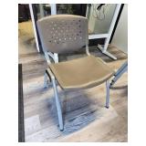 Lot of 5 Stackable Office Chairs