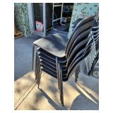 Lot of 7 Svenbertil Stackable plastic Chairs