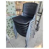 Lot of 9 Hercules Series Stackable Plastic Chairs