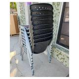 Lot of 9 Hercules Series Stackable Plastic Chairs