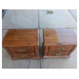 Pair of Traditional Pine Nightstands