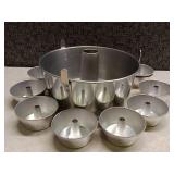 Aluminum Angel Food Cake Pan Set