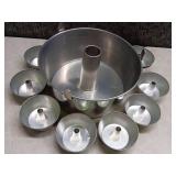 Aluminum Angel Food Cake Pan Set