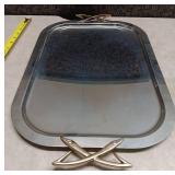 Mid-Century Modern Chrome Serving Tray