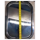 Mid-Century Modern Chrome Serving Tray