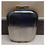 Mid-Century Modern Chrome Serving Tray