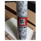 4 boxes of No Bugs Blue Floral Shelf Liner Roll