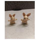 Miniature Ceramic Bunny Figurines