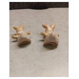 Miniature Ceramic Bunny Figurines