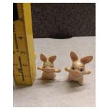 Miniature Ceramic Bunny Figurines