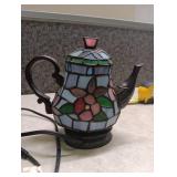 Cheyenne Stained Glass Teapot Lamp