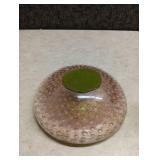 Murano Style Bubble Glass Dish