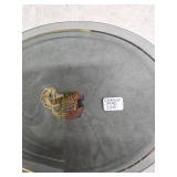 Chance Manufacturing Glass Plate with Gold Trim