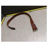 S+J Classic Brown Leather Belt