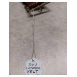 S+J Classic Brown Leather Belt