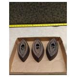 Cast Iron Sad Irons Set