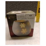 Holiday Time Snowflake Votive Candle Holder