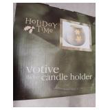 Holiday Time Snowflake Votive Candle Holder