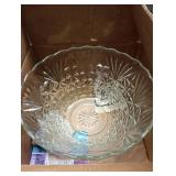 Anchor Hocking 18-Piece Glass Punch Bowl Set - missing ladle
