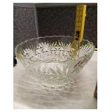 Anchor Hocking 18-Piece Glass Punch Bowl Set - missing ladle