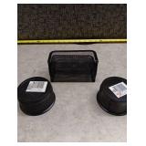 Black Mesh Desk Organizer Set