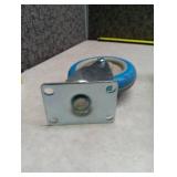 Heavy Duty Blue Rubber Swivel Casters Set
