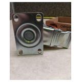 Heavy Duty Industrial Caster Wheels with Orange Polyurethane