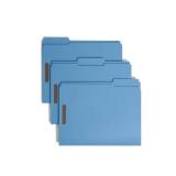 2 Smead Colored Fastener Folders Reinforced Tabs Blue 50/BX Ltr (12040)