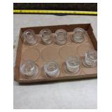 Clear Glass Candle Holders Lot