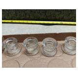 Clear Glass Candle Holders Lot
