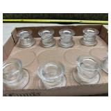 Clear Glass Candle Holders Lot