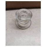 Clear Glass Candle Holders Lot
