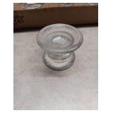 Clear Glass Candle Holders Lot