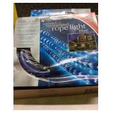 2x Holiday Time Crystalized Rope Light 18ft Blue And White Tested