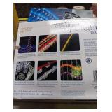 2x Holiday Time Crystalized Rope Light 18ft Blue And White Tested