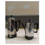 Presto and Empire Supreme Electric Coffee Percolators Set - missing cord