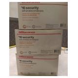 Office Depot #10 Security Window Envelopes - 250 Count in each box - lot of 3 boxes