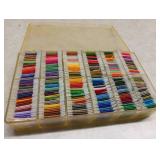 Complete Embroidery Floss Organizer with Thread Collection